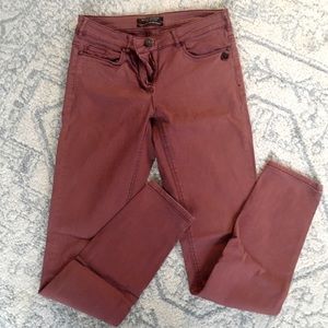 Scotch & Soda maroon jeans